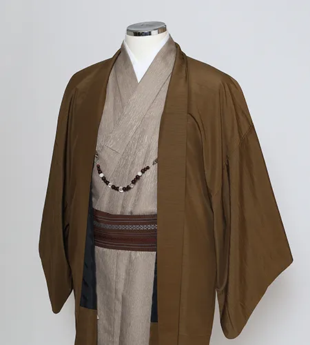 京都観光用着物レンタル専門店京あるきのメンズ着物プランのお着物一例