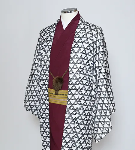 京都観光用着物レンタル専門店京あるきのメンズ着物プランのお着物一例