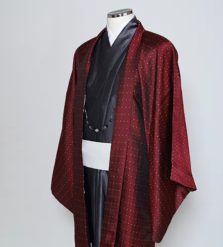 京都観光用着物レンタル専門店京あるきのメンズ着物プランのお着物一例