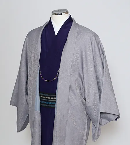 京都観光用着物レンタル専門店京あるきのメンズ着物プランのお着物一例