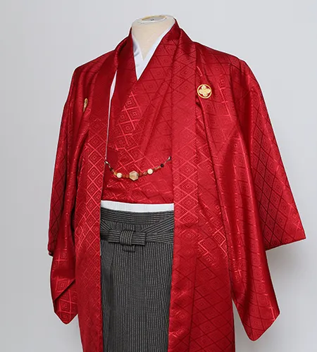 京都観光用着物レンタル専門店京あるきの男性袴プランのお着物一例