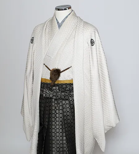 京都観光用着物レンタル専門店京あるきの男性袴プランのお着物一例