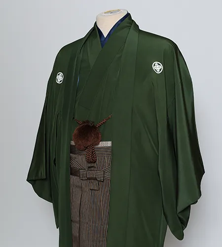 京都観光用着物レンタル専門店京あるきの男性袴プランのお着物一例