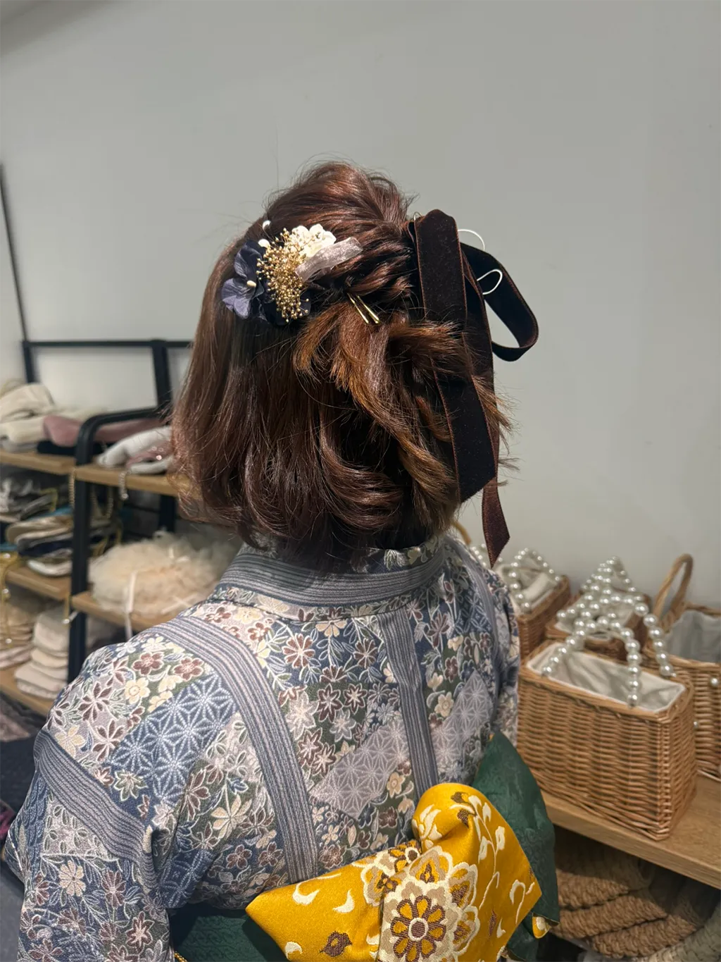 京都観光用着物レンタル専門店「京あるき」の着物コーディネート